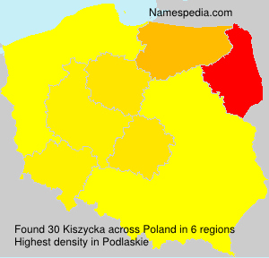 Surname Kiszycka in Poland Surname Kiszycka in Poland