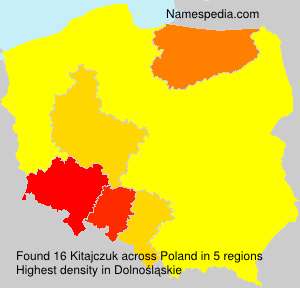 Surname Kitajczuk in Poland Surname Kitajczuk in Poland