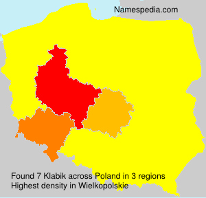 Surname Klabik in Poland Surname Klabik in Poland