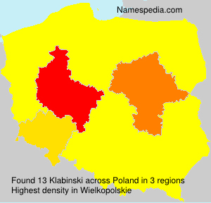 Surname Klabinski in Poland Surname Klabinski in Poland
