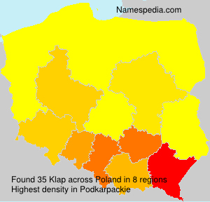 Surname Klap in Poland Surname Klap in Poland