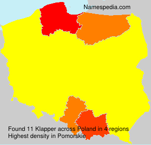 Surname Klapper in Poland Surname Klapper in Poland