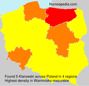Surname Klarowski in Poland Surname Klarowski in Poland