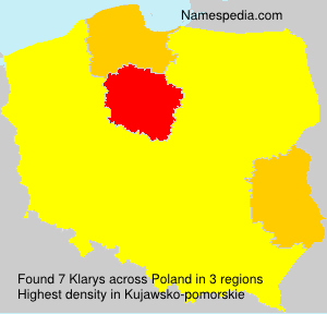 Surname Klarys in Poland Surname Klarys in Poland