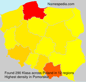 Surname Klasa in Poland Surname Klasa in Poland