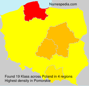 Surname Klass in Poland Surname Klass in Poland