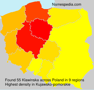 Surname Klawinska in Poland Surname Klawinska in Poland