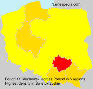 Surname Klechowski in Poland Surname Klechowski in Poland