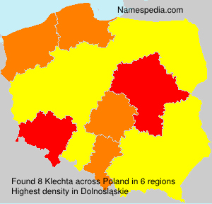 Surname Klechta in Poland Surname Klechta in Poland