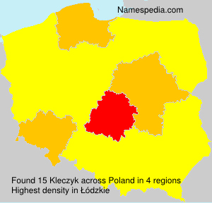 Surname Kleczyk in Poland Surname Kleczyk in Poland