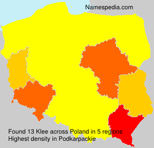 Surname Klee in Poland