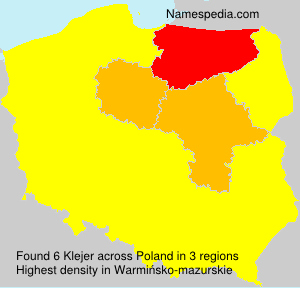 Surname Klejer in Poland Surname Klejer in Poland