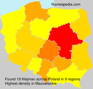 Surname Klejman in Poland Surname Klejman in Poland