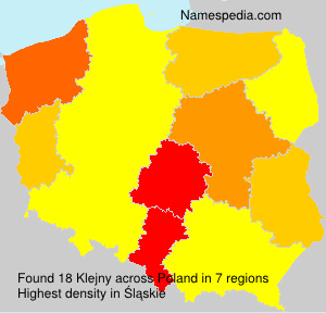 Surname Klejny in Poland Surname Klejny in Poland
