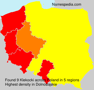 Surname Klekocki in Poland Surname Klekocki in Poland