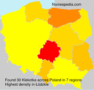 Surname Klekotka in Poland Surname Klekotka in Poland
