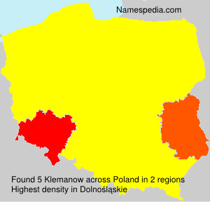 Surname Klemanow in Poland Surname Klemanow in Poland