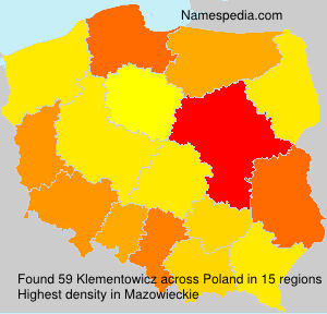 Surname Klementowicz in Poland Surname Klementowicz in Poland