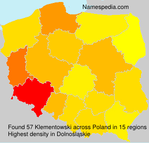 Surname Klementowski in Poland Surname Klementowski in Poland
