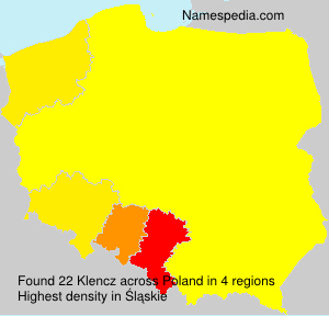 Surname Klencz in Poland