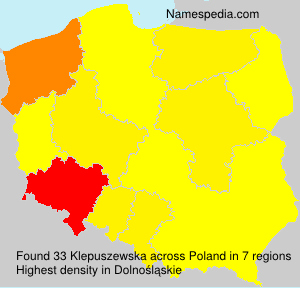 Surname Klepuszewska in Poland Surname Klepuszewska in Poland