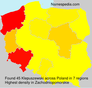 Surname Klepuszewski in Poland Surname Klepuszewski in Poland