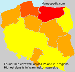 Surname Kleszewski in Poland Surname Kleszewski in Poland