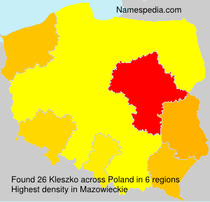 Surname Kleszko in Poland Surname Kleszko in Poland
