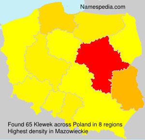 Surname Klewek in Poland Surname Klewek in Poland