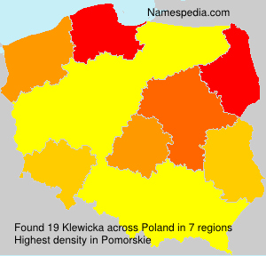 Surname Klewicka in Poland Surname Klewicka in Poland