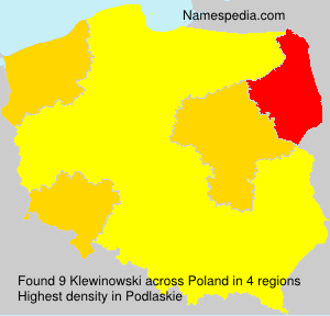 Surname Klewinowski in Poland Surname Klewinowski in Poland
