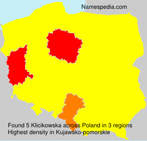 Surname Klicikowska in Poland Surname Klicikowska in Poland