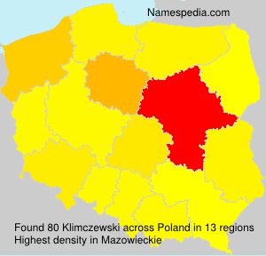 Surname Klimczewski in Poland Surname Klimczewski in Poland