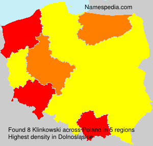 Surname Klinkowski in Poland Surname Klinkowski in Poland
