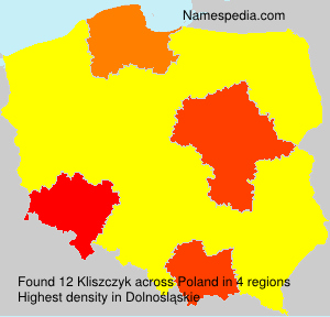 Surname Kliszczyk in Poland Surname Kliszczyk in Poland