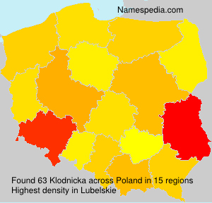 Surname Klodnicka in Poland Surname Klodnicka in Poland