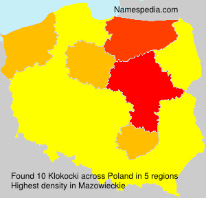Surname Klokocki in Poland Surname Klokocki in Poland