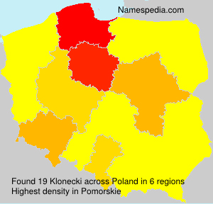 Surname Klonecki in Poland Surname Klonecki in Poland