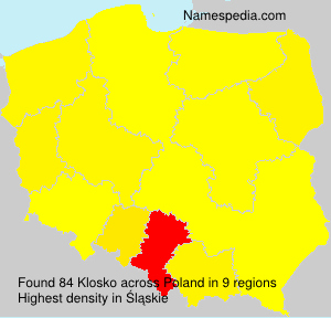 Surname Klosko in Poland Surname Klosko in Poland