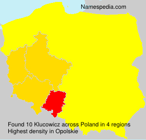 Surname Klucowicz in Poland