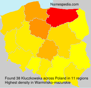 Surname Kluczkowska in Poland Surname Kluczkowska in Poland