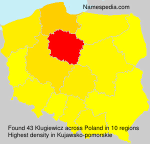 Surname Klugiewicz in Poland Surname Klugiewicz in Poland
