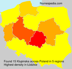 Surname Klupinska in Poland Surname Klupinska in Poland