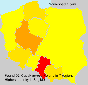 Surname Klusak in Poland Surname Klusak in Poland