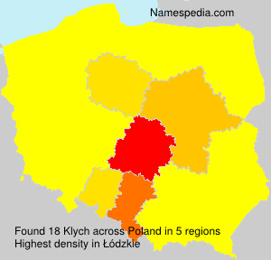 Surname Klych in Poland Surname Klych in Poland