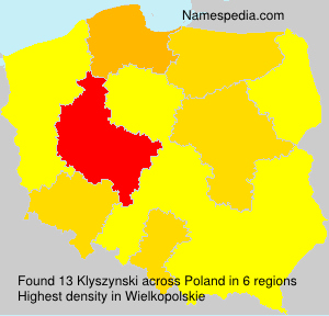 Surname Klyszynski in Poland Surname Klyszynski in Poland