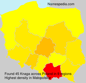 Surname Knaga in Poland Surname Knaga in Poland