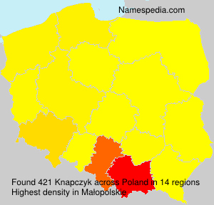 Surname Knapczyk in Poland