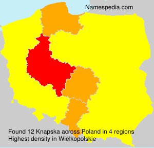 Surname Knapska in Poland Surname Knapska in Poland