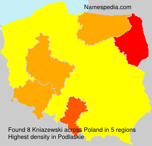 Surname Kniazewski in Poland Surname Kniazewski in Poland